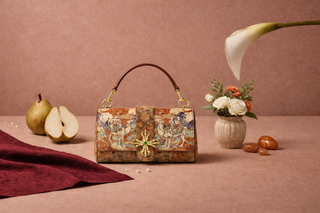When Modern Leather Meets Traditional Silk