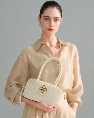 Yellow Firework Brocade Bag