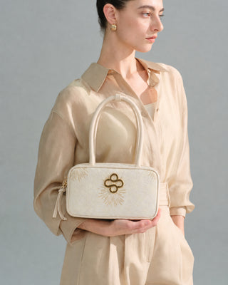 Yellow Firework Brocade Bag